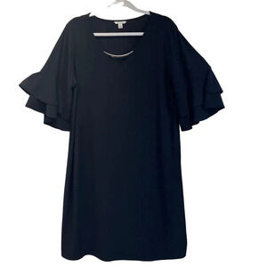 EST.1946 Womens Size L Black Career Dress Mid-Length